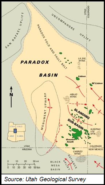 Paradox Basin Geography Map