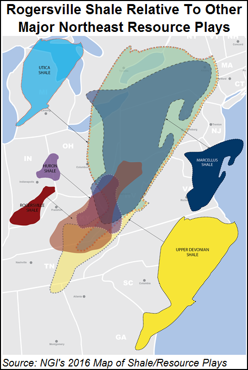 Rogersville Shale Map