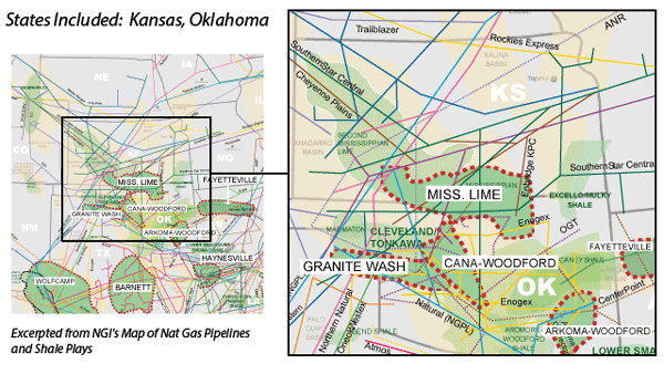 Mississippian Lime map
