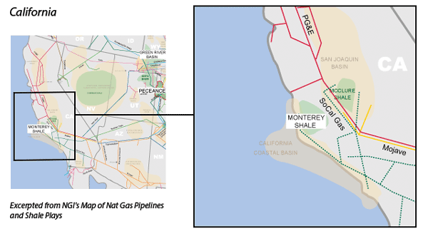 Monterey Shale map