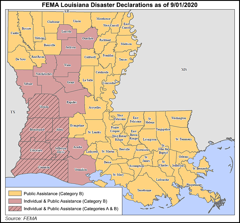 Fema Laura Counties Louisiana