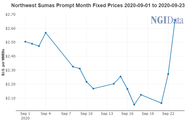 Northwest Sumas price