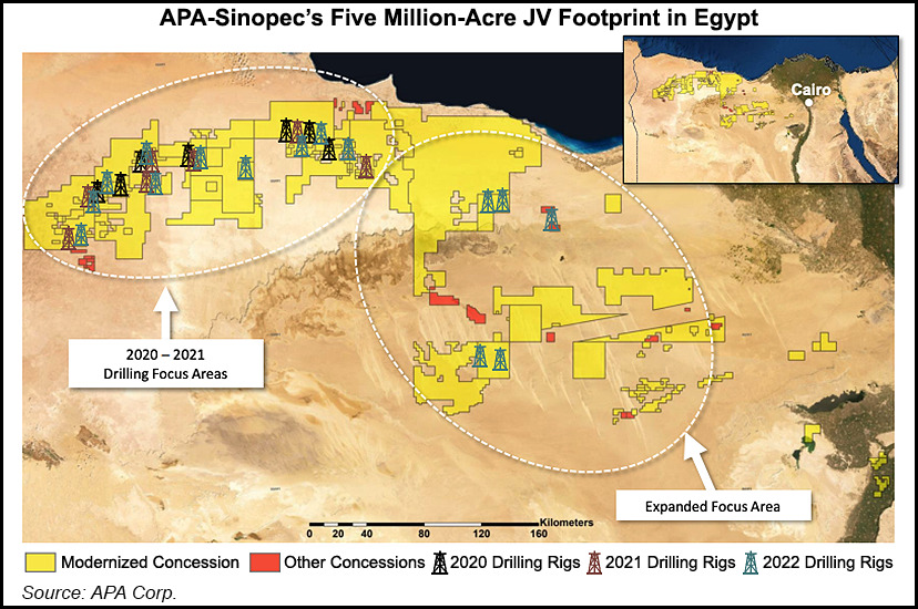 APA Sinopec Egypt Footprint