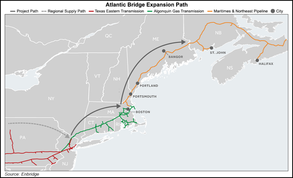 Atlantic Bridge map