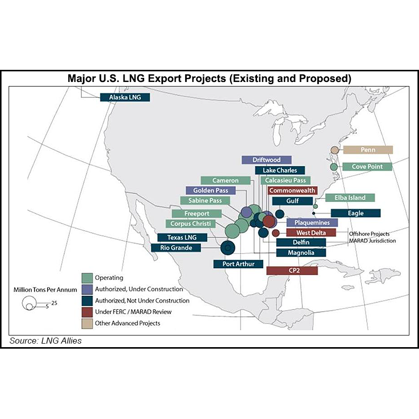 us lng projects map