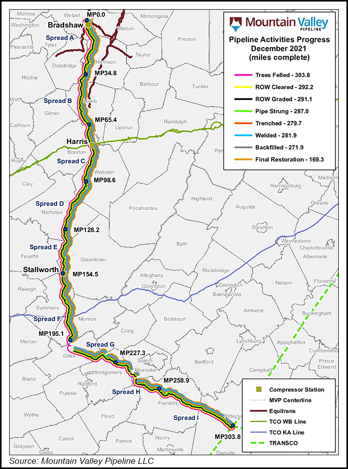 mountain valley pipeline map
