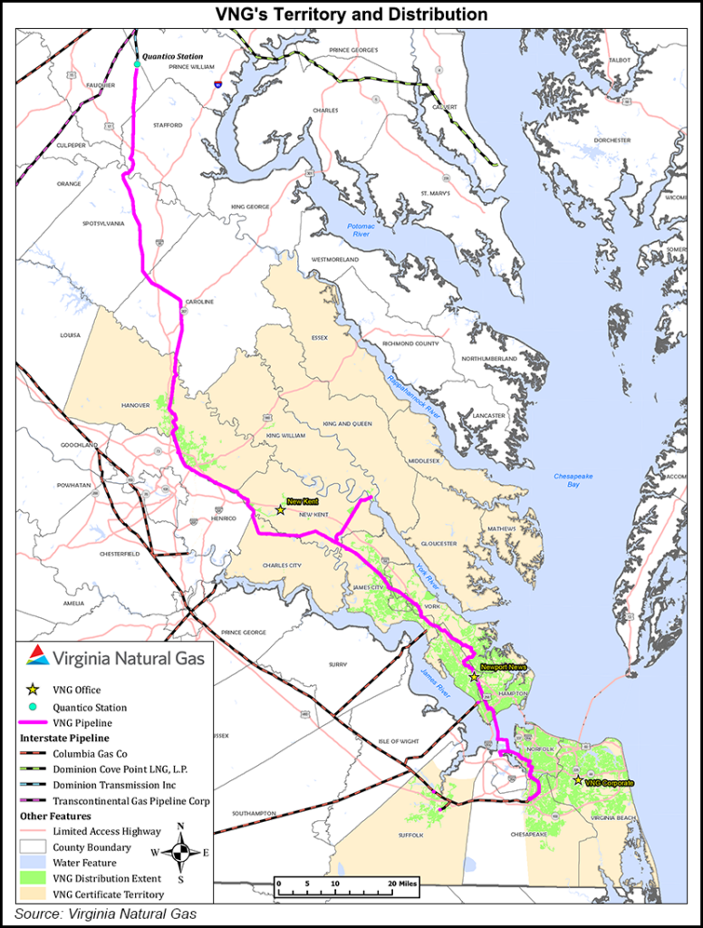 virginia natural gas map