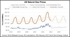 EIA Slashes 2023 Henry Hub Forecast as Supply Growth Seen Outpacing Demand